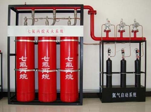 Design and construction of gas fire extinguishing system